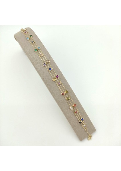 Renkli Yuvarlak Taşlı Bileklik – BLK0734 fırsatları