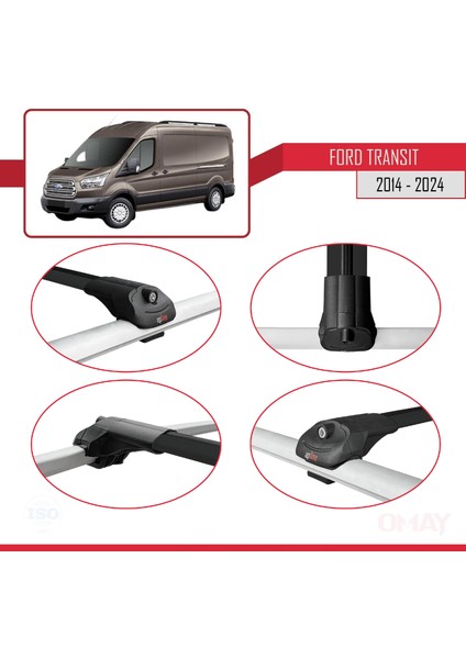 Ford Transit 2014 ve Sonrası ile Uyumlu Ace-1 Ara Atkı Tavan Barı Siyah 3 Adet fırsatları
