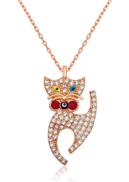 Gümüş Van Kedisi Kolye