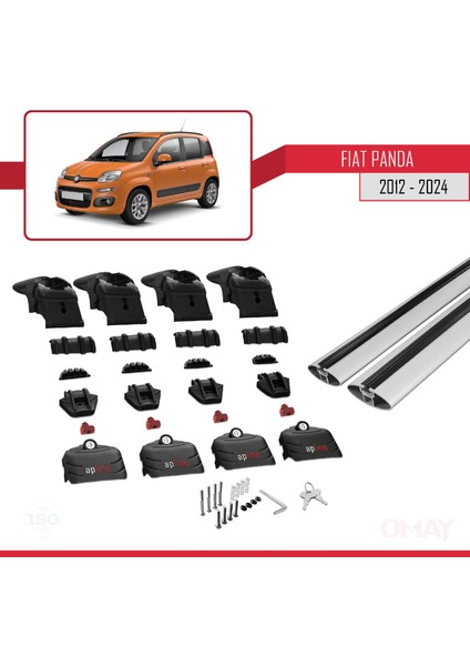 Fiat Panda (319) 2012 ve Sonrası ile Uyumlu Ace-2 Ara Atkı Tavan Barı Gri 2 Adet fırsatları