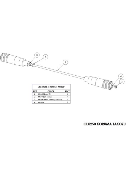 Cf Moto Cl-X 250 Motor Koruma Takozu