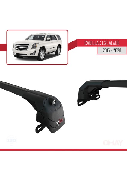 Cadillac Escalade 2015-2020 Arası ile Uyumlu Ace-2 Ara Atkı Tavan Barı Siyah 2 Adet modelleri