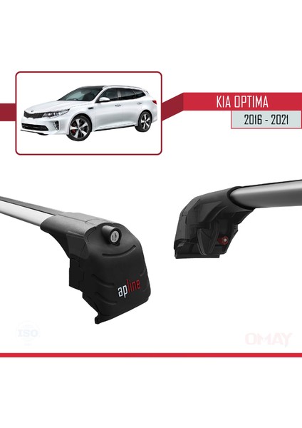 Kia Optima 2016-2021 Arası ile Uyumlu Ace-2 Ara Atkı Tavan Barı Gri 2 Adet modelleri