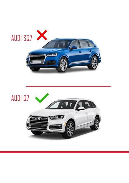 Audi Q7 (4m) 2016 ve Sonrası ile Uyumlu Ace-2 Ara Atkı Tavan Barı Siyah 2 Adet modelleri
