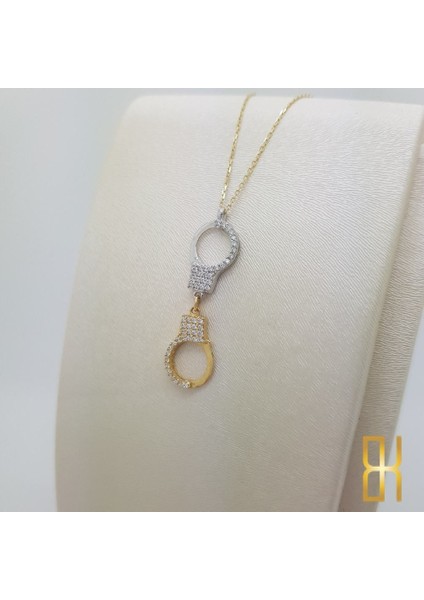 Taşlı Kelepçe Kolye Altın fırsatları