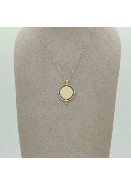 Çift Taraflı Dönen Madalyon Kolye – KLY0880 fiyatları