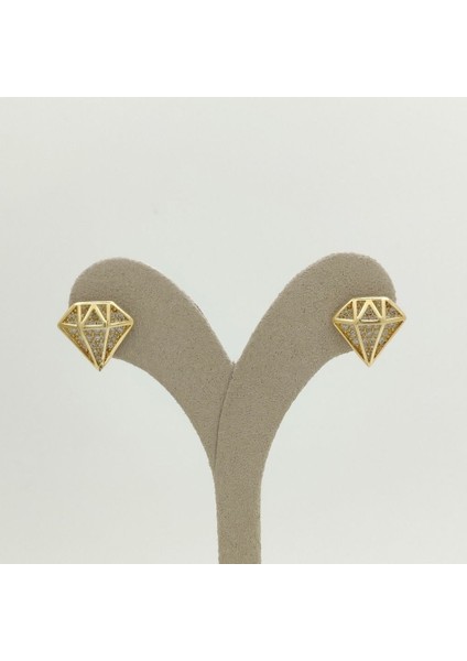 Taşlı Pırlanta Figür Küpe - KP00639