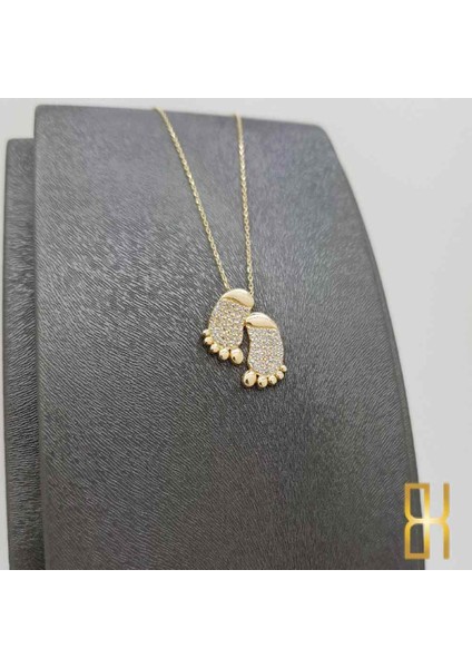 Bebek Ayak Izi Kolye - 14 Ayar Altın fiyatları