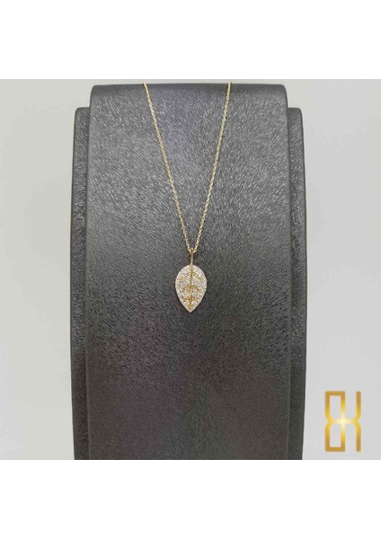 Taşlı Yaprak Kolye Altın fiyatları