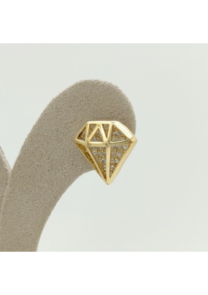 Taşlı Pırlanta Figür Küpe - KP00639 fiyatları