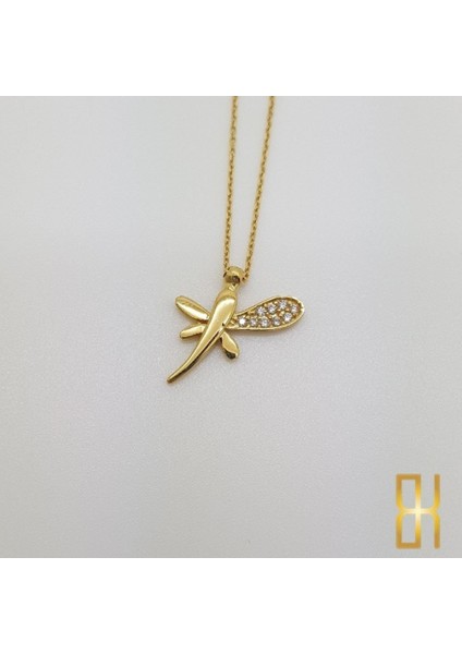 Taşlı Yusufçuk Kolye - 14 Ayar Altın modelleri