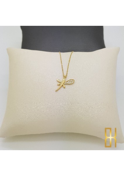 Taşlı Yusufçuk Kolye - 14 Ayar Altın fırsatları