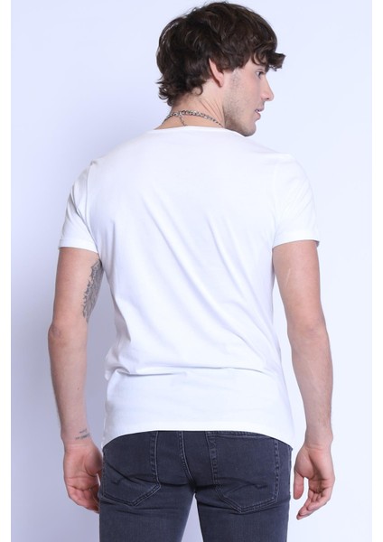 Ets 1828 Düz Renk Bisiklet Yaka Erkek T-Shirt fırsatları