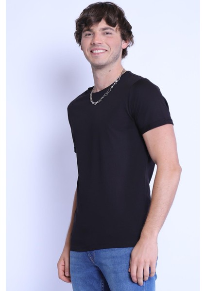 Ets 1828 Düz Renk Bisiklet Yaka Erkek T-Shirt fiyatları