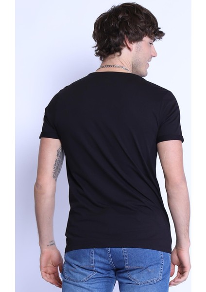 Ets 1828 Düz Renk Bisiklet Yaka Erkek T-Shirt modelleri