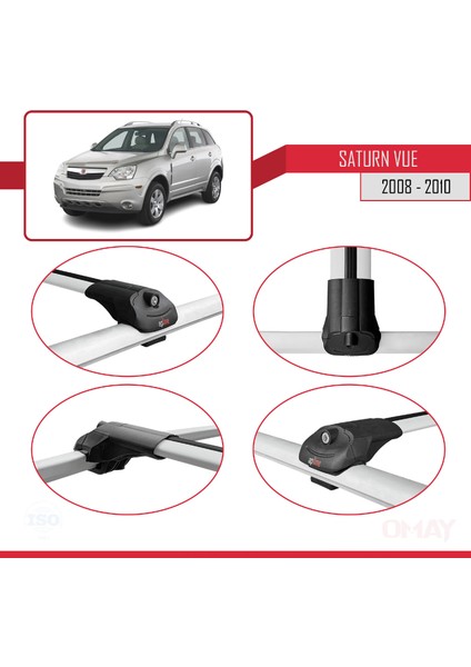 Saturn Vue Opel Antara 2008-2010 Arası ile Uyumlu Ace-1 Ara Atkı Tavan Barı Gri 2 Adet fırsatları