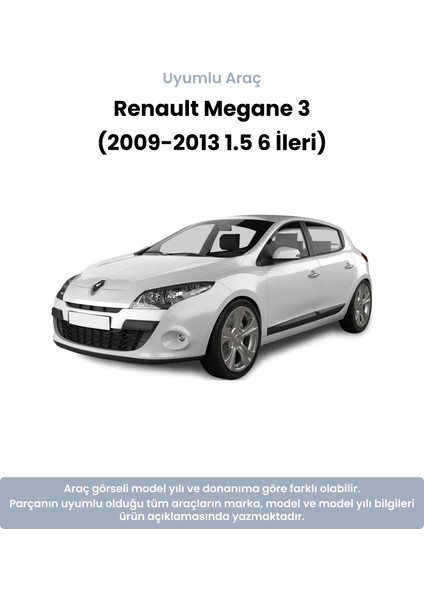 Renault Megane 3 Bilyasız Debriyaj Seti (2009-2013 1.5 6 Ileri) Mapa