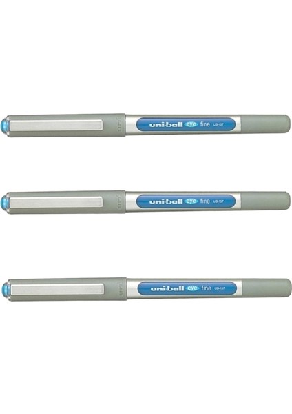 Uniball. Uniball Eye Fine ( 0.7 ) Roller Kalem Açık Mavi ( Üç Adet )