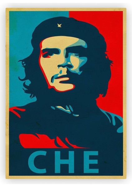 Che Guevara Ahşap Poster 20X29 cm