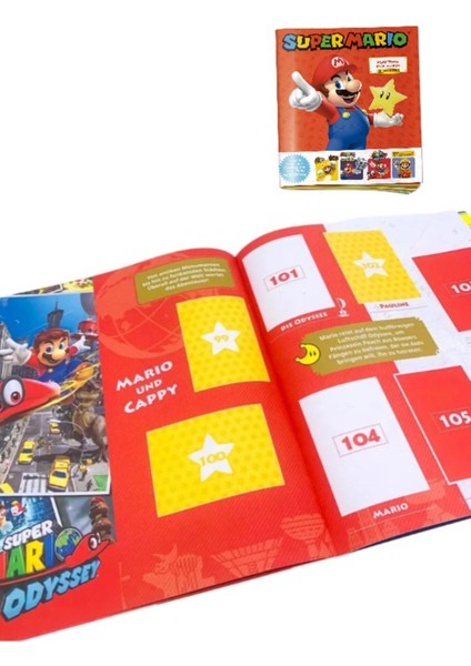 Super Mario Sticker Kartları Albümü ve 2 Paket Sticker fiyatları