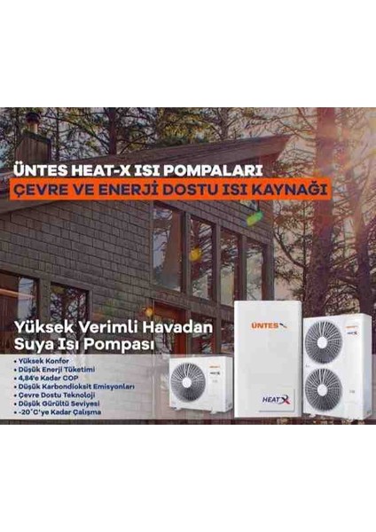 HEAT-X UHW-090UCSDP 9 KW A+++ 10000 Isı Pompası