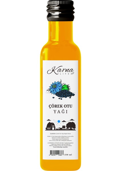 Çörekotu Yağı - Saf, Doğal ve Soğuk Sıkım 250 ml