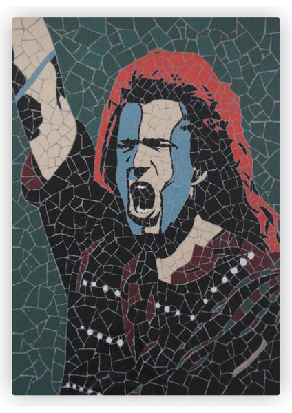 Braveheart William Wallace Ahşap Poster 20X29 cm