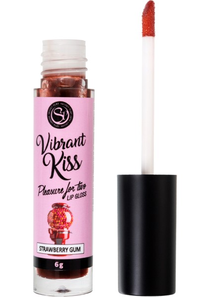 Secret Play Lip Gloss Vibrant Kiss Çilekli Sakız Aromalı Dudak Parlatıcı, 6 gr Pembe / Tek Ebat