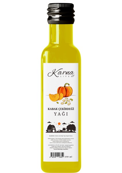Kabak Çekirdeği Yağı 250ML - Soğuk Sıkım, Saf ve Doğal