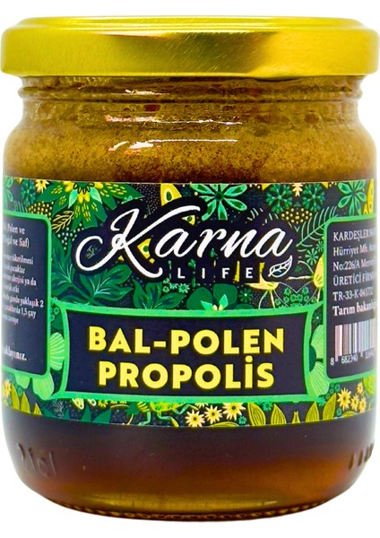 Doğal Bal + Polen + Propolis 240GR