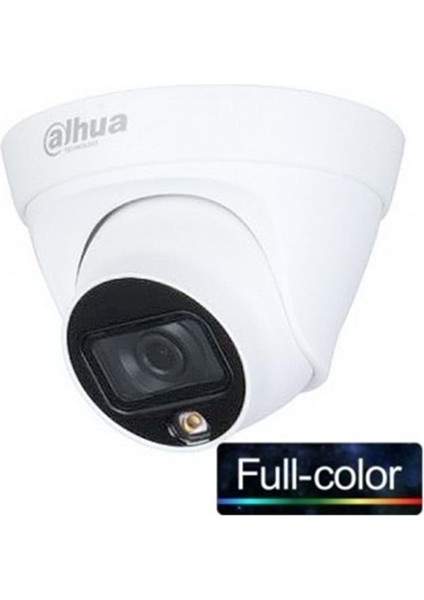 HAC-HDW1209TLQ-LED 0280B 2mp Full-Color Hdcvı Eyeball Metal Dome Camera