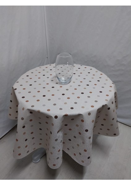 Pvc Silinebilir Muşamba Yuvarlak Masa Örtüsü Çap 140CM