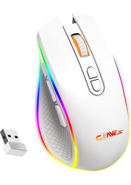 Nova Air V1 Kablosuz 10000 Dpi Pixart PMW3325 Sensör Makro Yazılımlı & 8 Tuşlu RGB Kablosuz Gaming Mouse - Beyaz (2.4 GHz Kablosuz + BT5.1 + Type-C ile Kullanım Desteği) fiyatları