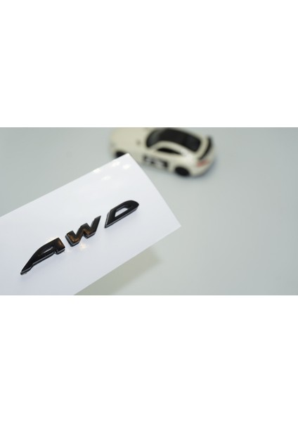Awd Bagaj Siyah Abs 3m 3D Yazı Logo Subaru Ile Uyumlu
