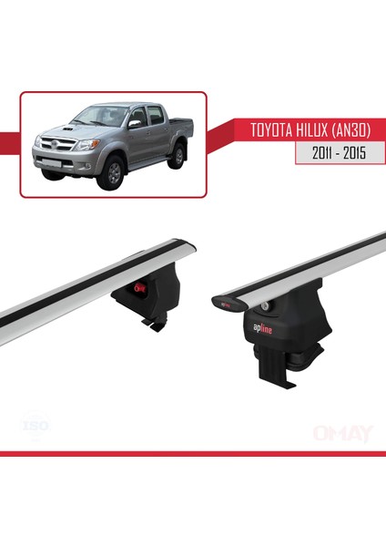 Toyota Hilux (AN30) 2011-2015 Arası ile Uyumlu Ace-4 Ara Atkı Tavan Barı Gri 2 Adet fırsatları