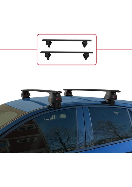 Opel / Vauxhall Corsa (F) 2019 ve Sonrası ile Uyumlu Ace-4 Ara Atkı Tavan Barı Siyah 2 Adet fiyatları