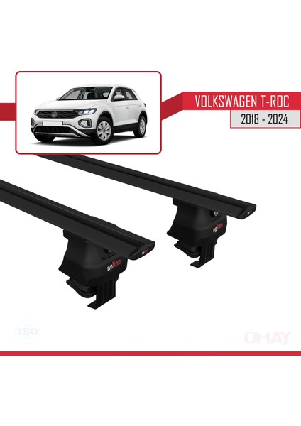 Volkswagen T-Roc 2018 ve Sonrası ile Uyumlu Ace-4 Ara Atkı Tavan Barı Siyah 2 Adet modelleri