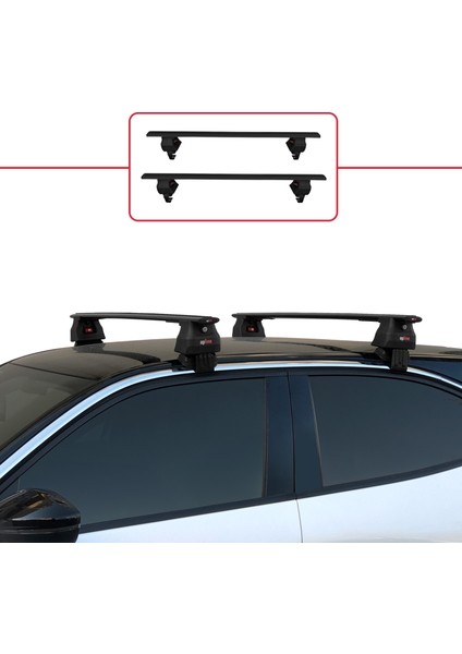 Opel / Vauxhall Mokka 2021 ve Sonrası ile Uyumlu Ace-4 Ara Atkı Tavan Barı Siyah 2 Adet fiyatları