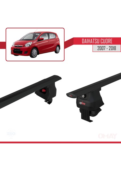 Daihatsu Cuore 2007-2018 Arası ile Uyumlu Ace-4 Ara Atkı Tavan Barı Siyah 2 Adet fırsatları