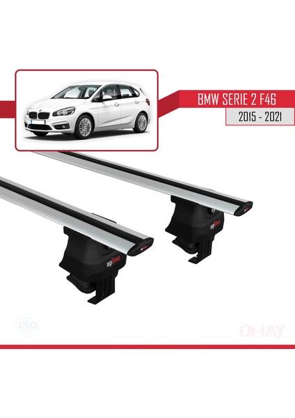 Bmw 2 Serisi (F46) Gran Tourer 2015-2021 Arası ile Uyumlu Ace-4 Ara Atkı Tavan Barı Gri 2 Adet modelleri