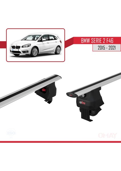 Bmw 2 Serisi (F46) Gran Tourer 2015-2021 Arası ile Uyumlu Ace-4 Ara Atkı Tavan Barı Gri 2 Adet fırsatları