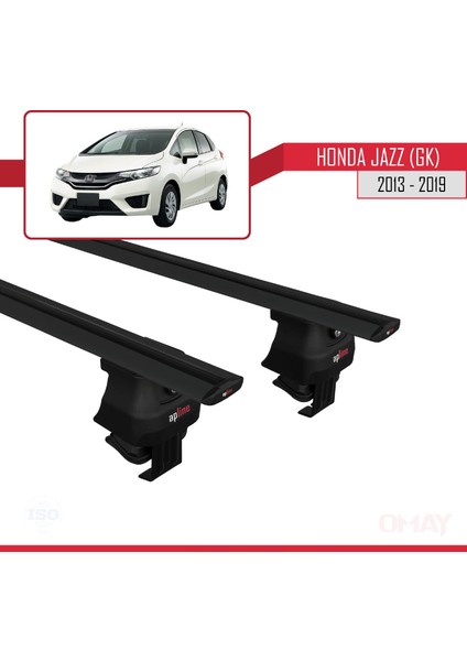Honda Jazz / Fit (Gk) 2013-2019 Arası ile Uyumlu Ace-4 Ara Atkı Tavan Barı Siyah 2 Adet modelleri