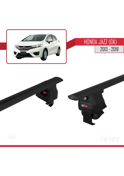 Honda Jazz / Fit (Gk) 2013-2019 Arası ile Uyumlu Ace-4 Ara Atkı Tavan Barı Siyah 2 Adet fırsatları