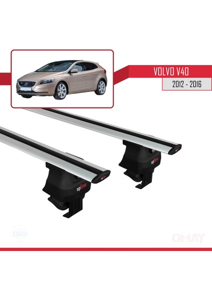 Volvo V40 2012-2016 Arası ile Uyumlu Ace-4 Ara Atkı Tavan Barı Gri 2 Adet modelleri