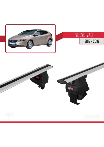 Volvo V40 2012-2016 Arası ile Uyumlu Ace-4 Ara Atkı Tavan Barı Gri 2 Adet fırsatları