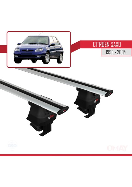 Citroen Saxo 1996-2004 Arası ile Uyumlu Ace-4 Ara Atkı Tavan Barı Gri 2 Adet modelleri