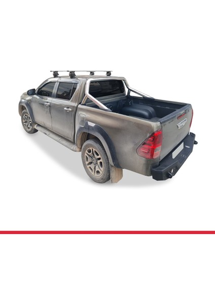 Toyota Hilux (AN130) 2015 ve Sonrası ile Uyumlu Ace-4 Ara Atkı Tavan Barı Gri 2 Adet modelleri