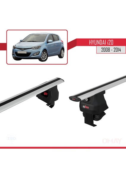 Hyundai I20 I 2008-2014 Arası ile Uyumlu Ace-4 Ara Atkı Tavan Barı Gri 2 Adet fırsatları