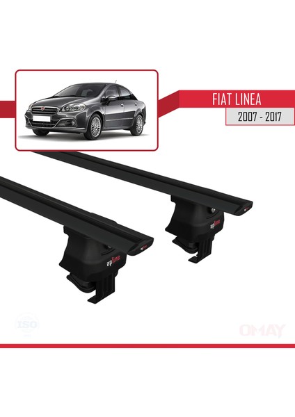 Fiat Linea 2007-2017 Arası ile Uyumlu Ace-4 Ara Atkı Tavan Barı Siyah 2 Adet fırsatları
