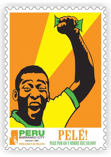 Pele Ahşap Poster 20 x 29 cm